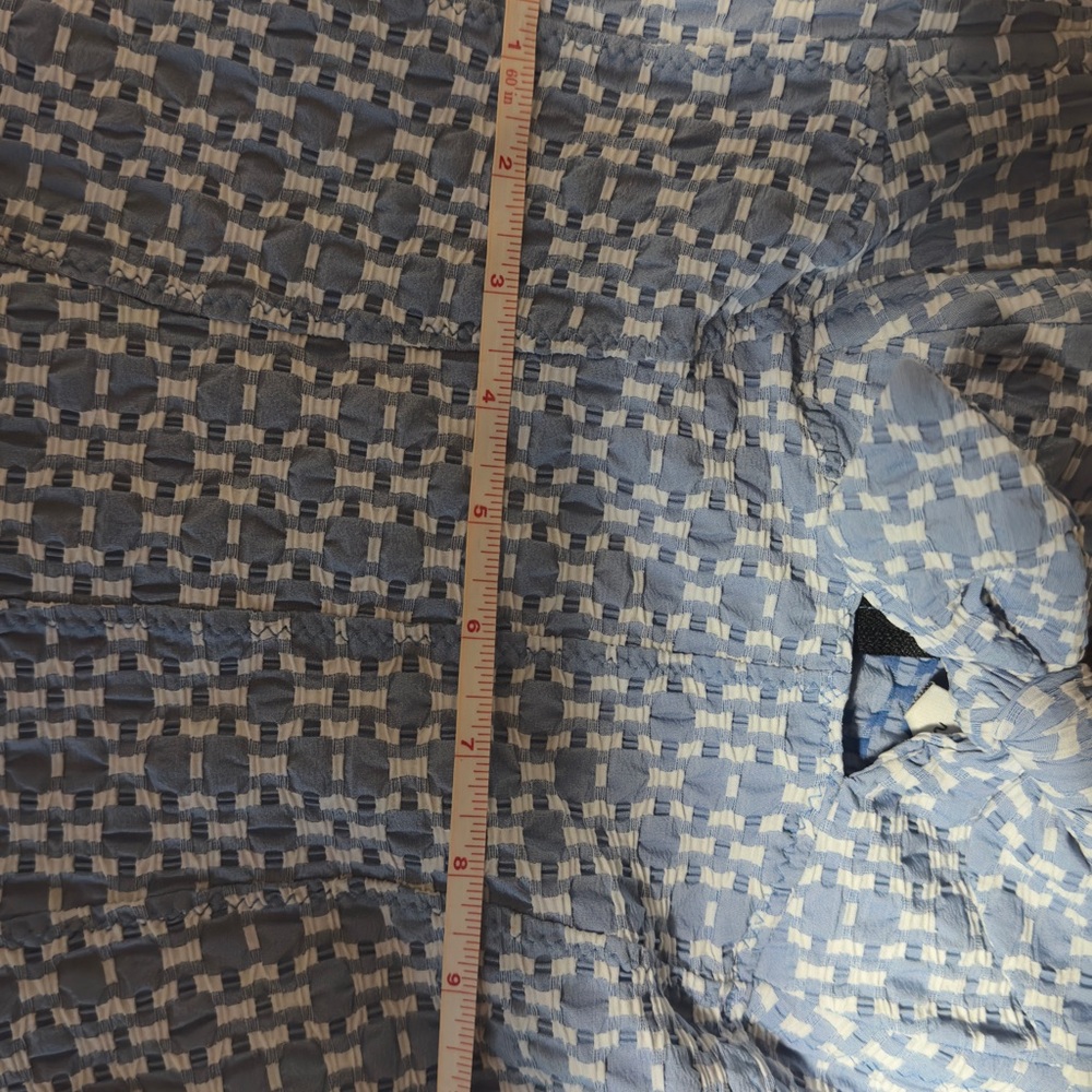 Lisa Marie Fernandez Blue and White Checkered One Piece - Picture 9 of 10